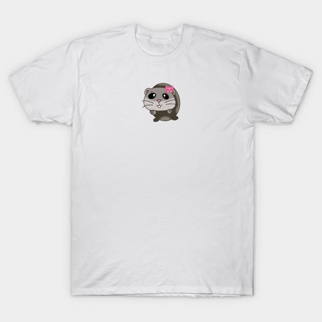 Sad hamster meme girl T-Shirt by thenewkidprints